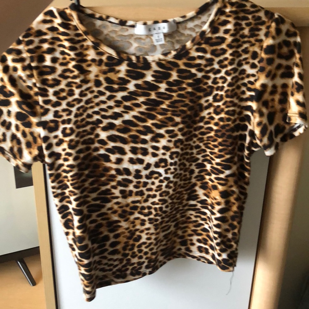cheetah print crop top